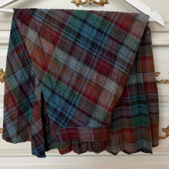 Sz S Vintage 70s Pleated Plaid Skirt - Picture 1 of 14